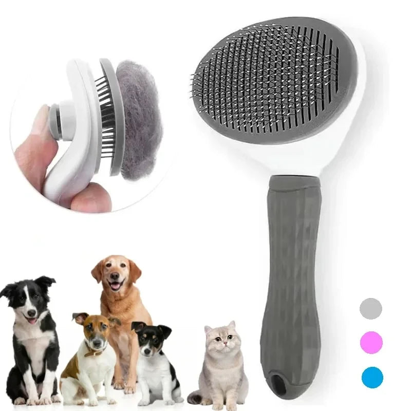 Self-Cleaning Slicker Brush for Dogs & Cats