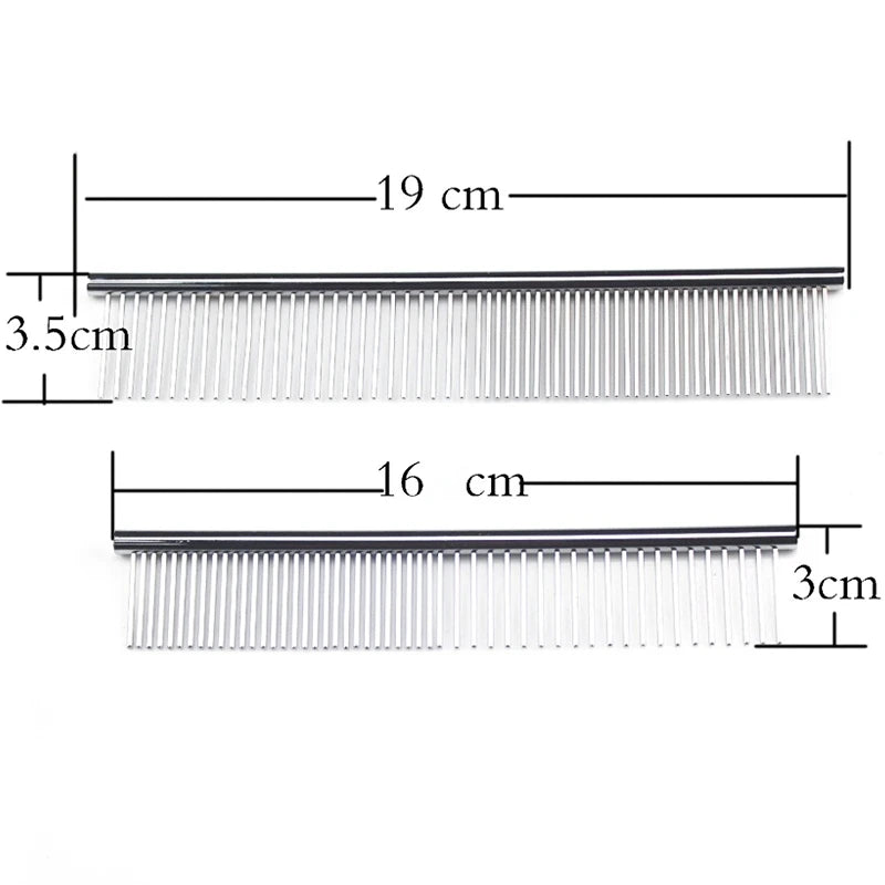 Professional Stainless Steel Grooming Comb for Dogs & Cats