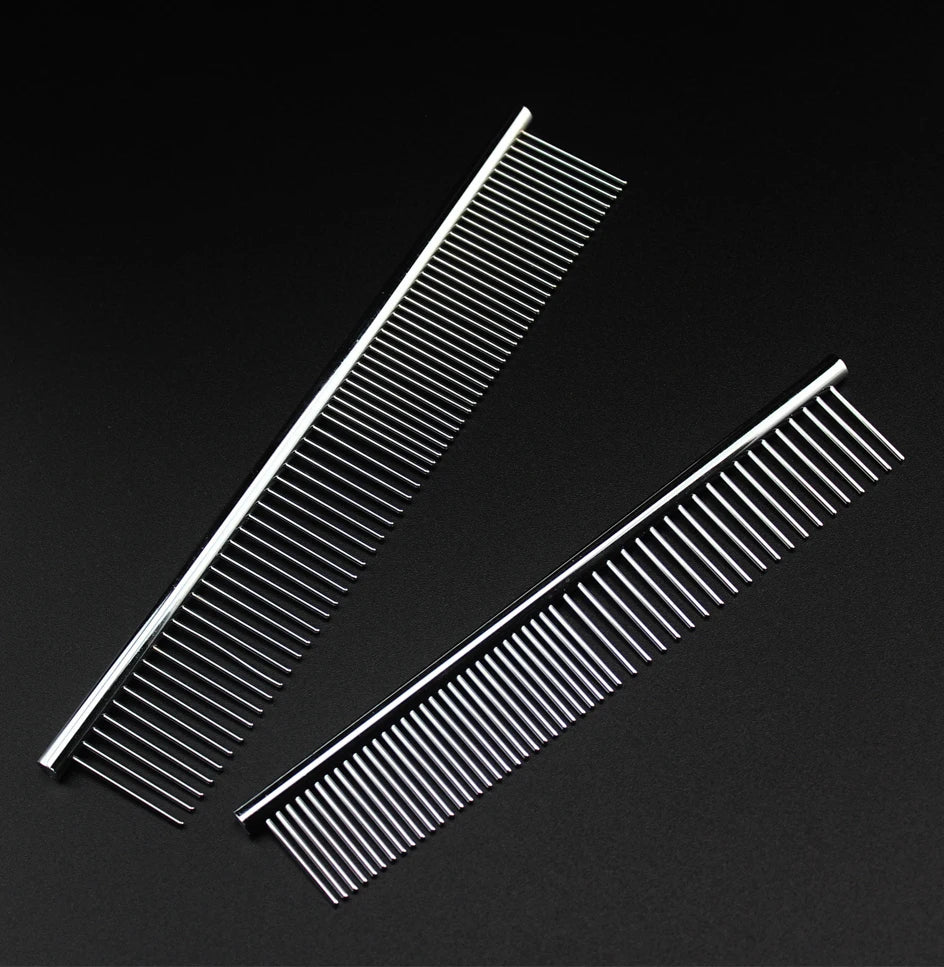Professional Stainless Steel Grooming Comb for Dogs & Cats