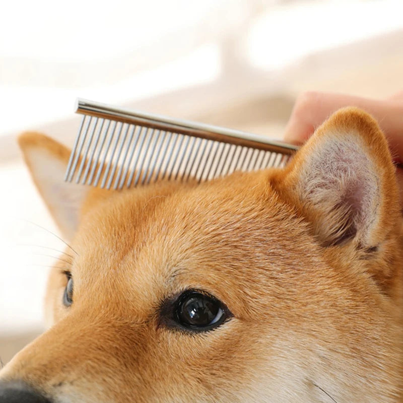 Professional Stainless Steel Grooming Comb for Dogs & Cats