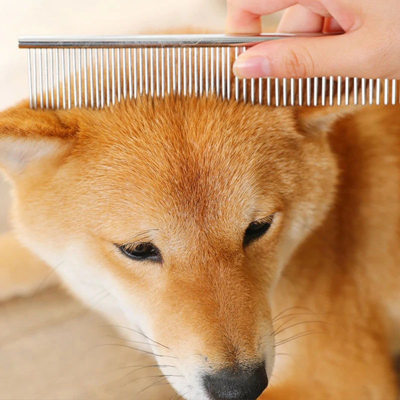 Professional Stainless Steel Grooming Comb for Dogs & Cats